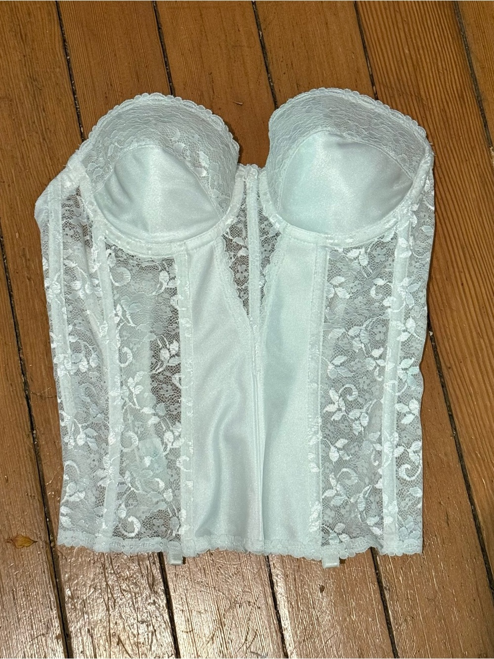 Wonderbra White Lace Bustier Bandeau